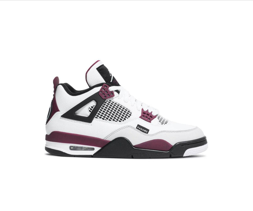 AIR JORDAN 4 X PSG WHITE NEUTRAL GREY BORDEAUX - Nikefreakz